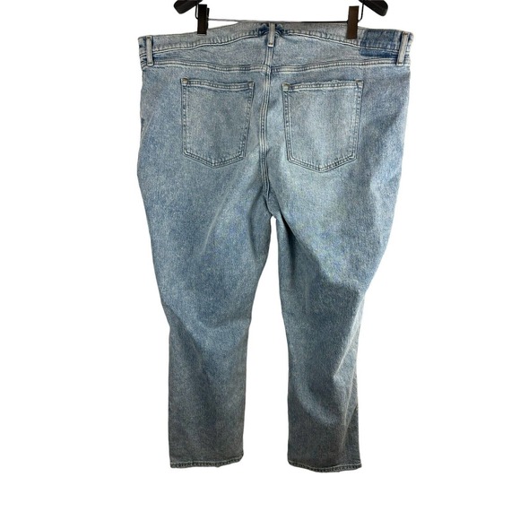 Abercrombie & Fitch Ultra High Rise 90s Straight Jean Denim Plus Size 37 24W - Picture 3 of 16